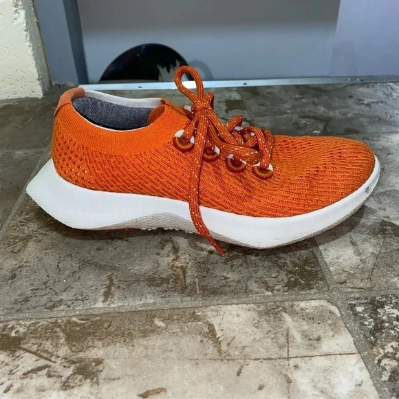 Womens Orange Allbirds Tree Dasher Style Running Lace Up Shoes Sneakers Size 6 - Picture 8 of 13